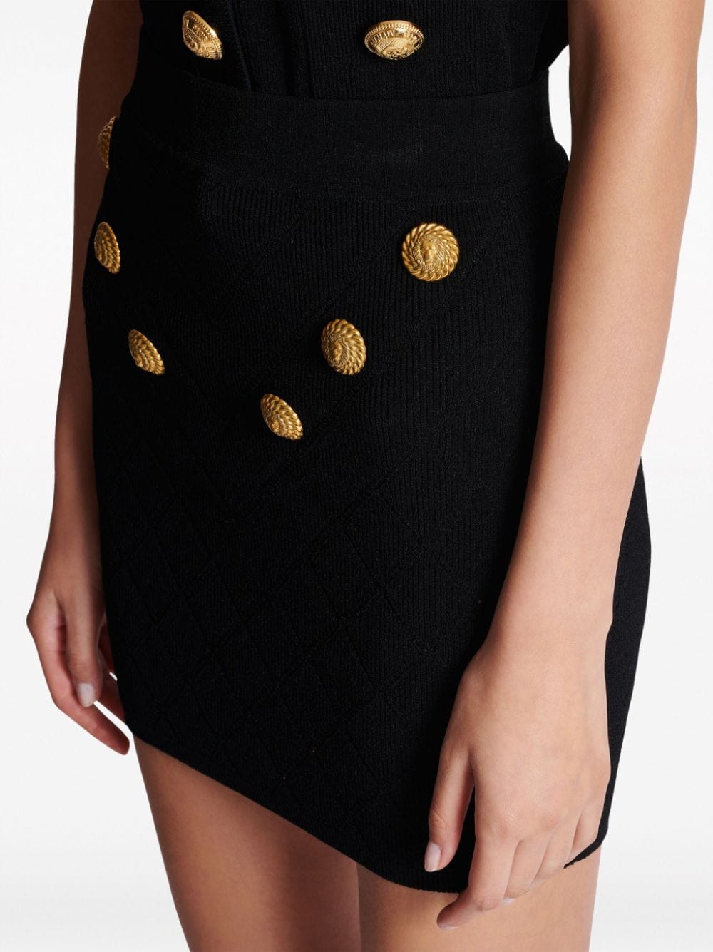 Balmain Skirts 38 Balmain Fine Knit Skirt Balmain Fine Black Knit Skirt Brand