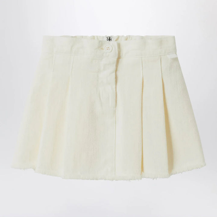 Il Gufo - White milk skirt in denim Brand Skirts 4A