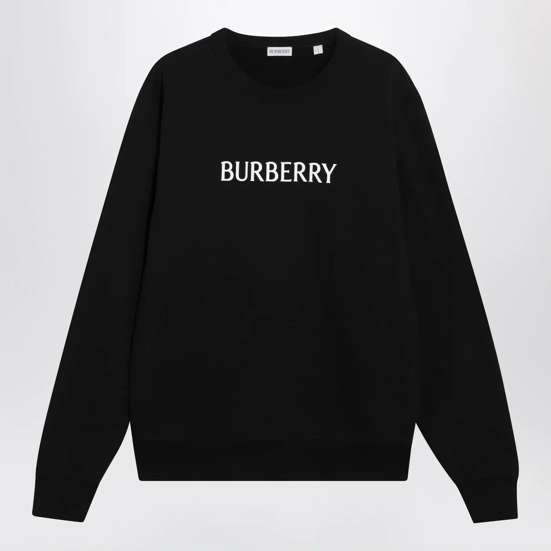 Burberry - Black slim cotton terry-effect sweatshirt Brand Sweatershirt S
