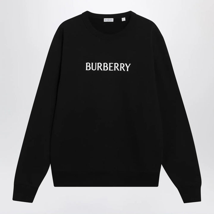 Burberry - Black slim cotton terry-effect sweatshirt Brand Sweatershirt S