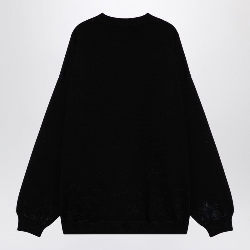 Balenciaga Topwear S Balenciaga Black cotton blend jumper with print Balenciaga Black cotton blend jumper with print Brand