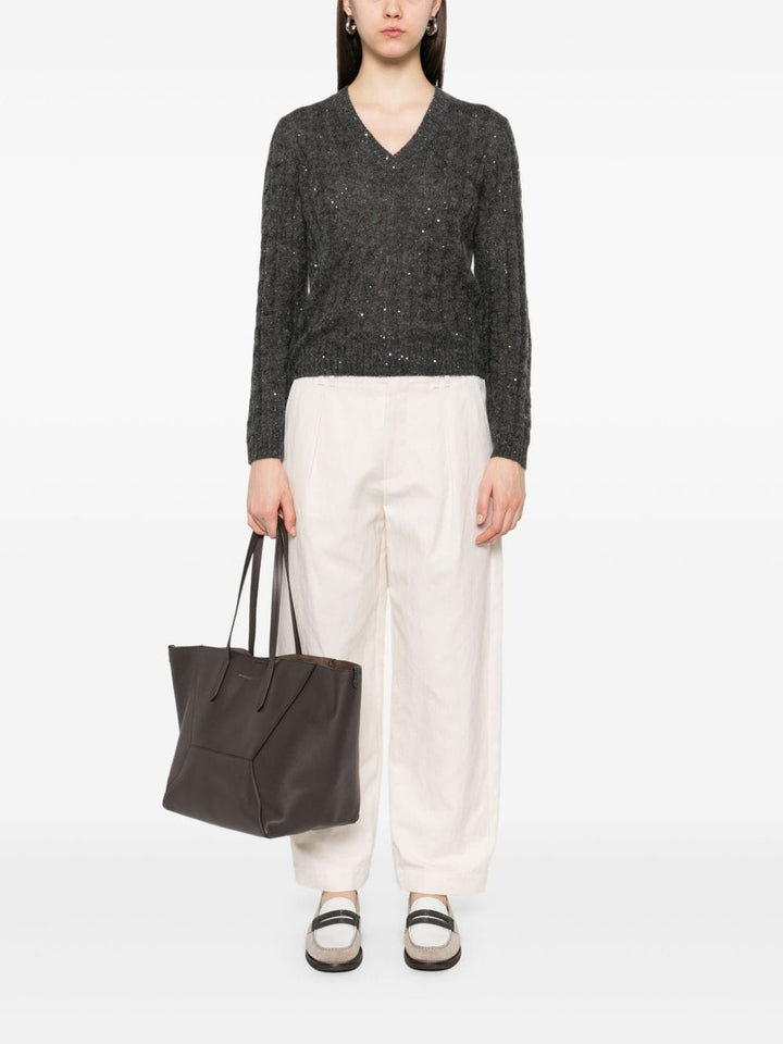 Brunello Cucinelli Topwear Brunello Cucinelli Sweaters Grey Brunello Cucinelli Sweaters Grey Brand