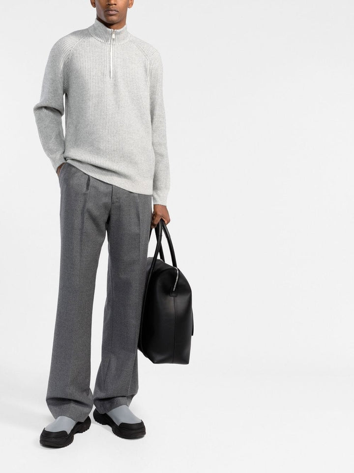 Brunello Cucinelli Topwear Brunello Cucinelli Sweaters Light Grey Brunello Cucinelli Sweaters Light Grey Brand