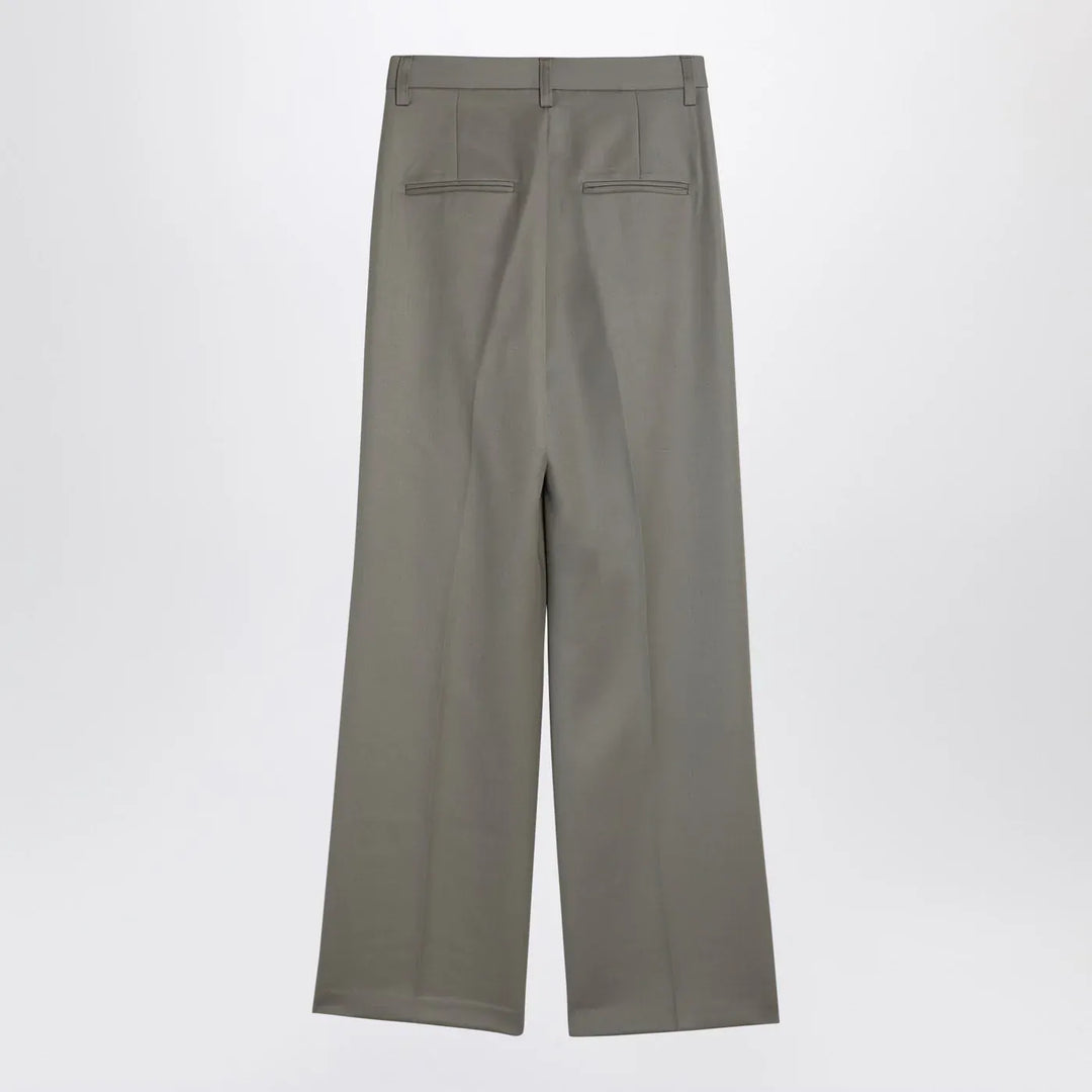 ANINE BING - Khaki wool trousers Brand Trousers 38