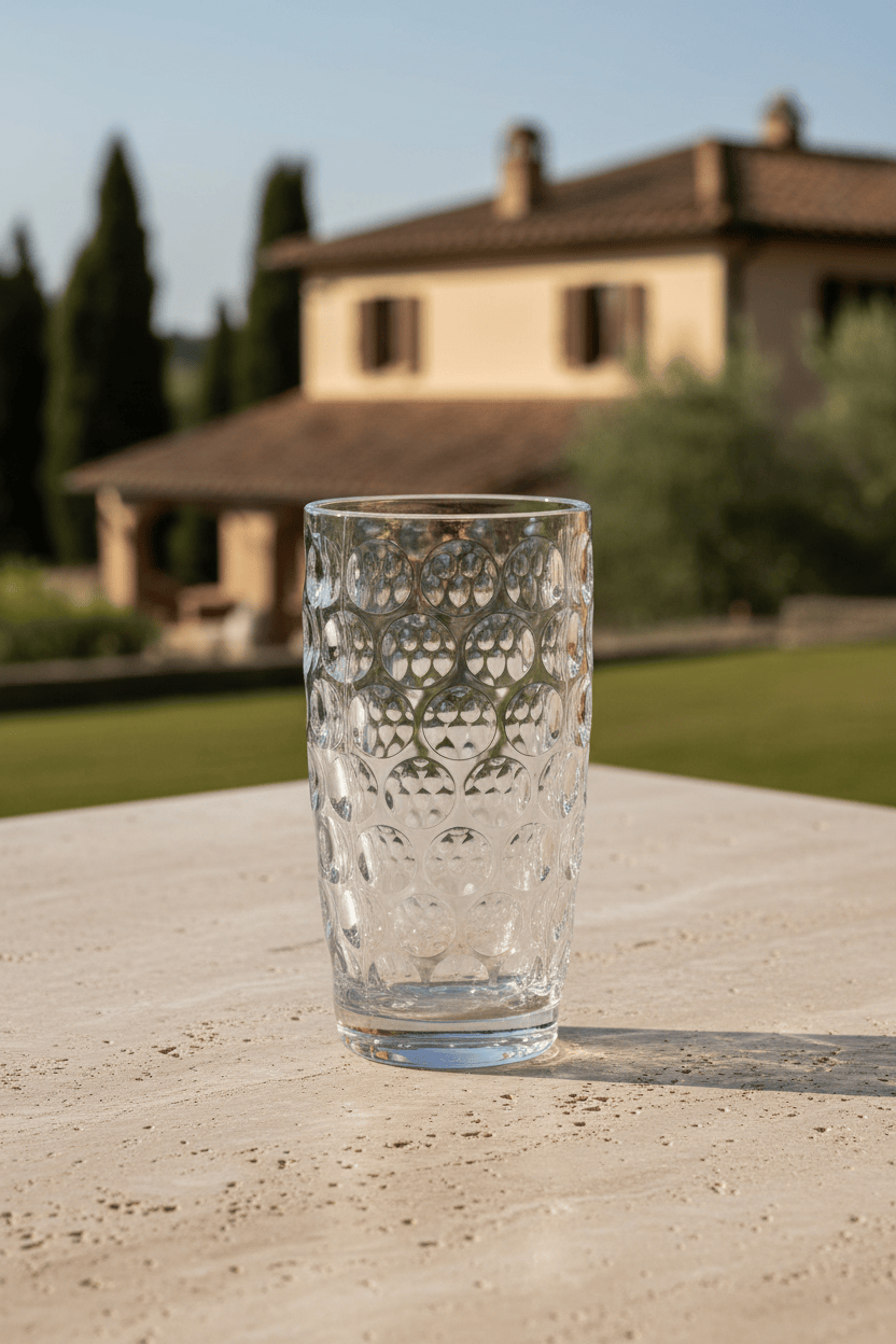 Mario Luca Giusti Lente Tall Tumbler Set 3 Clear Brand Tumblers