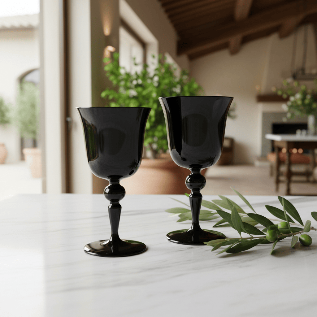 Mario Luca Giusti Saint Moritz Set 2 pcs Black Brand Tumblers