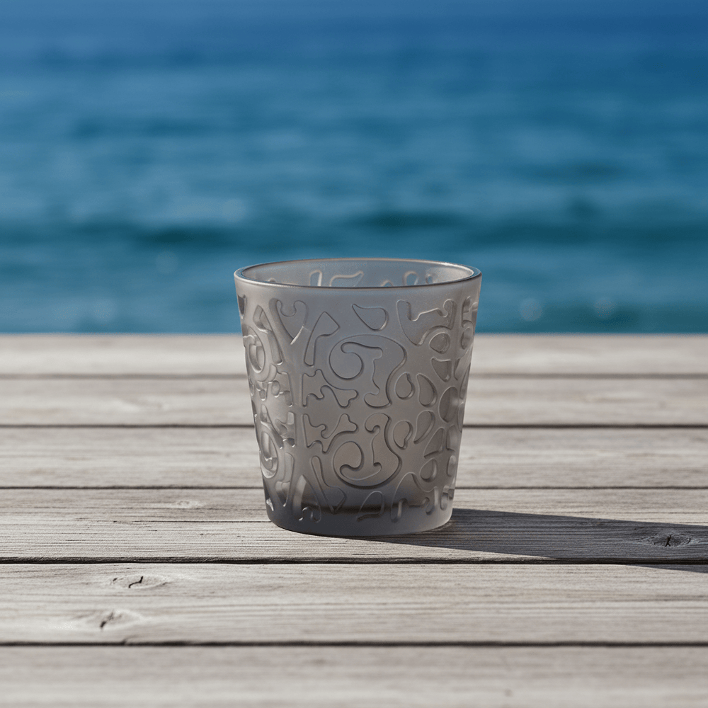 Mario Luca Giusti Siviglia Set of 2 Tumblers Grey Frost Brand Tumblers