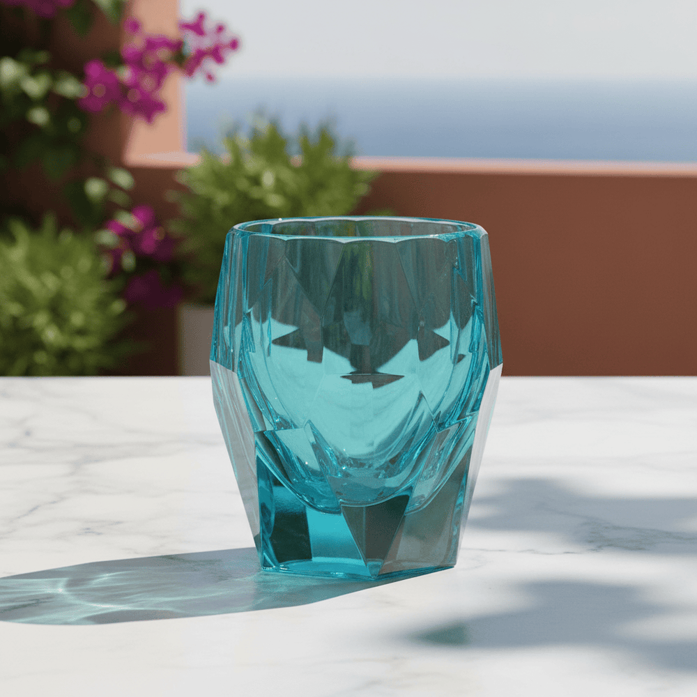 Mario Luca Giusti Super Milly Set of 2 Tumblers Turquoise Brand Tumblers