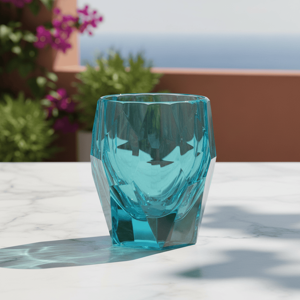 Mario Luca Giusti Super Milly Set of 2 Tumblers Turquoise Brand Tumblers