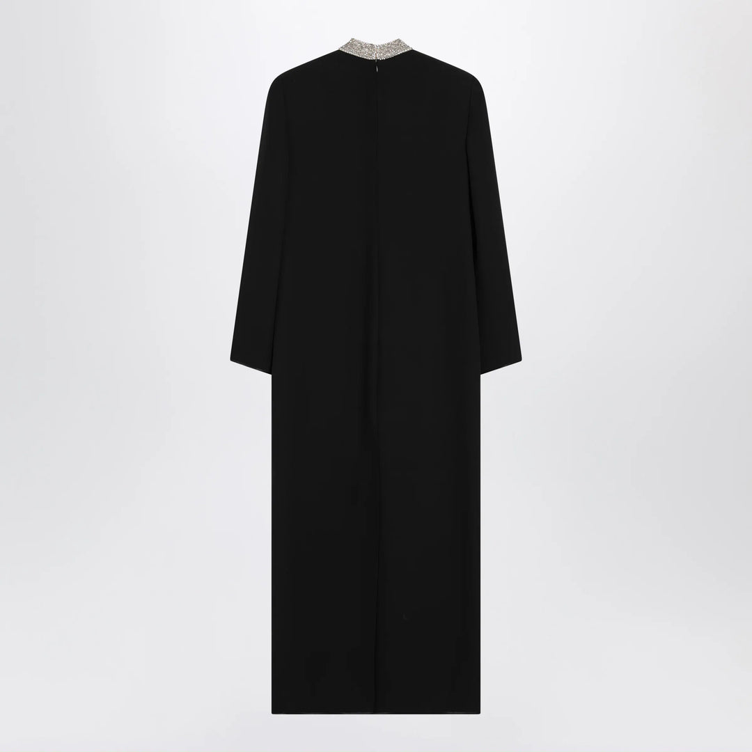 Valentino - Black silk Cady Couture dress Brand 42  IT