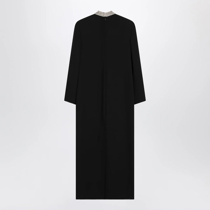 Valentino - Black silk Cady Couture dress Brand 42  IT