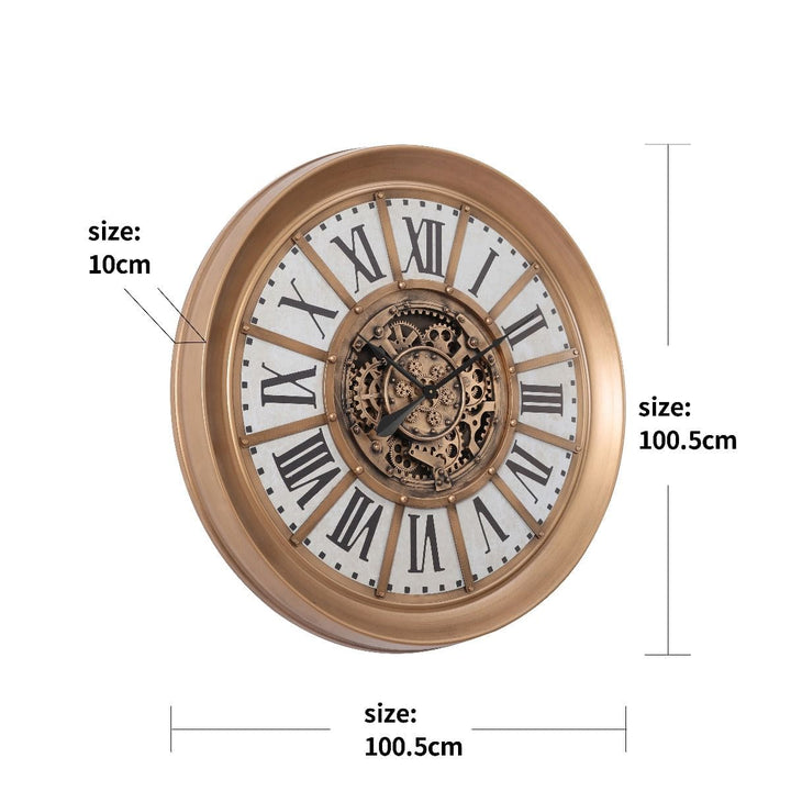Chilli Wall Clock Gunner Round Provincial Wall Clock - Gold wash w/white Gunner Provincial Wall Clock – Gold Wash & White Brand