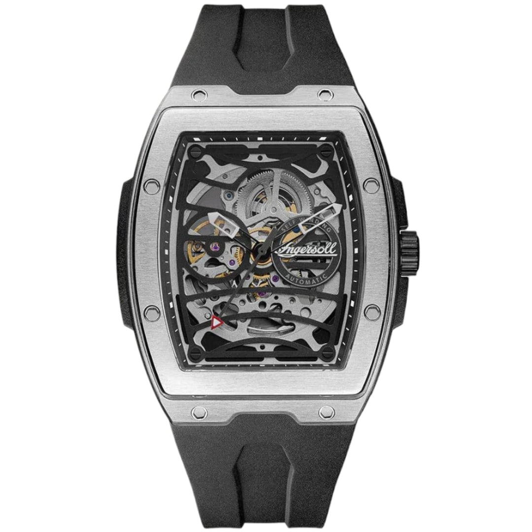 Ingersoll Watch Ingersoll The Challenger Automatic Silver and Black Watch 44.6mm Ingersoll The Challenger Automatic Silver and Black Watch 44.6mm Shop Now Brand