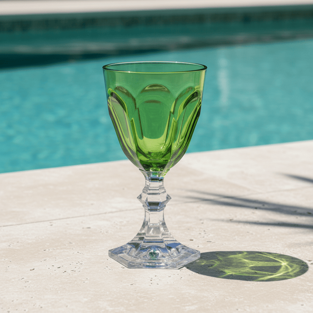 Mario Luca Giusti Dolce Vita Set of 2 Water Glass Green Brand Water Glass