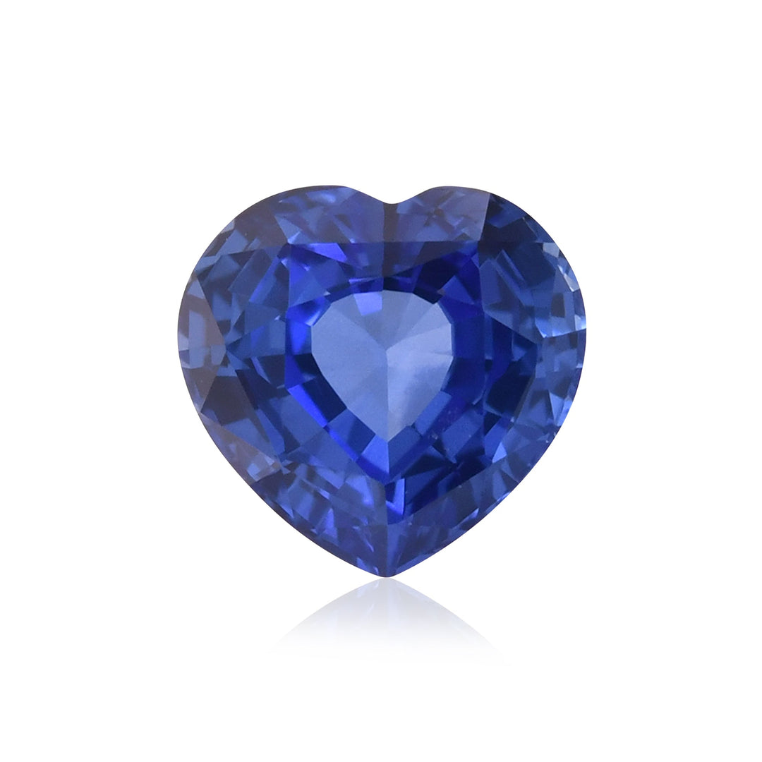 2.58 Carat Blue  Heart Sapphire